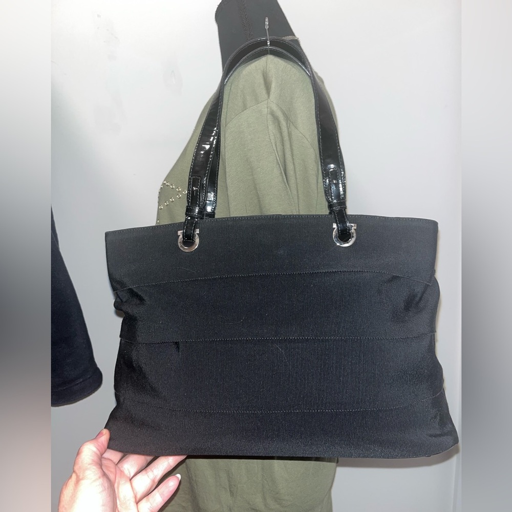 RARE Salvatore Ferragamo Gancini ruffled Shoulder Bag